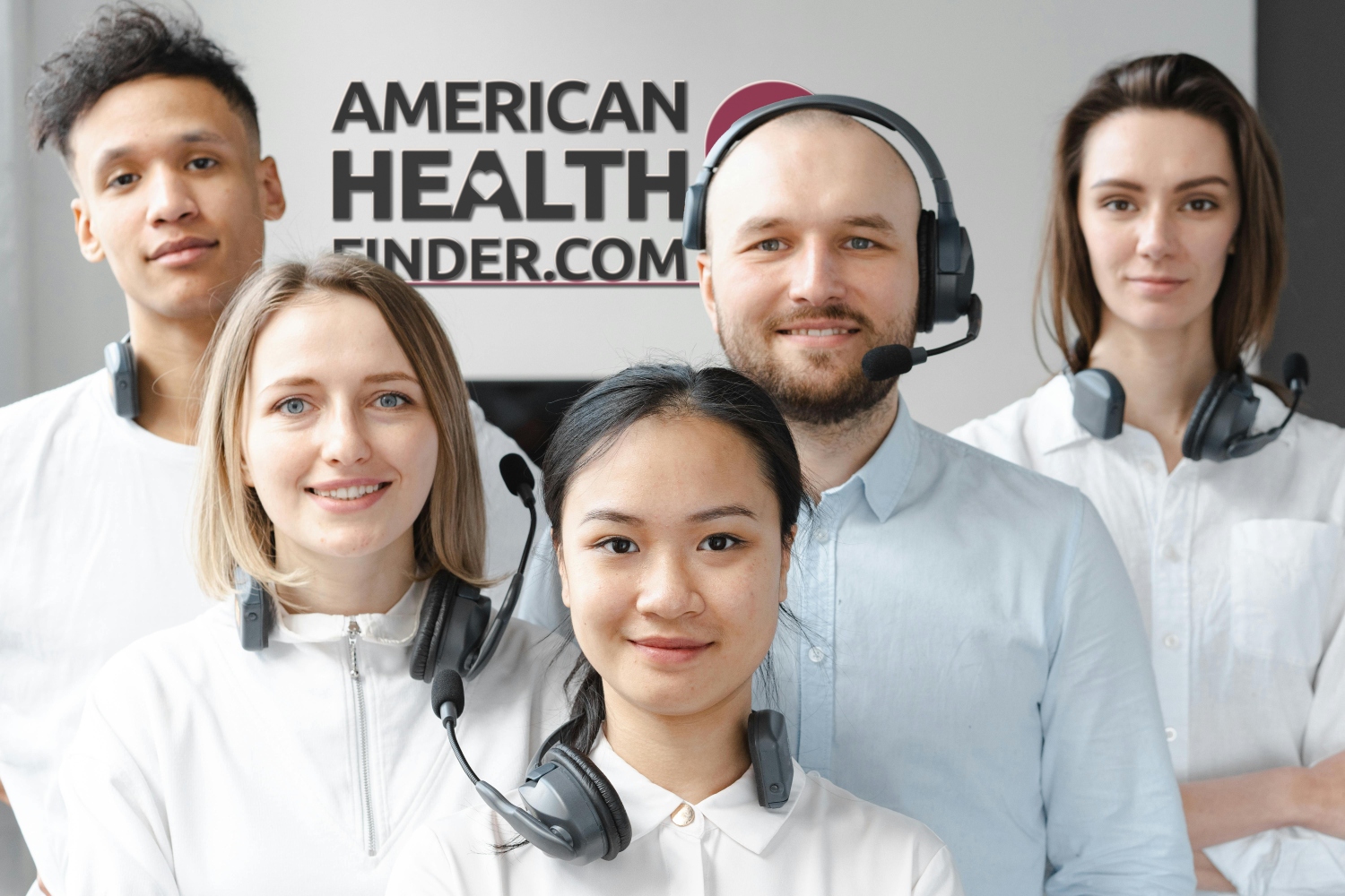 Members of the team in the office.
